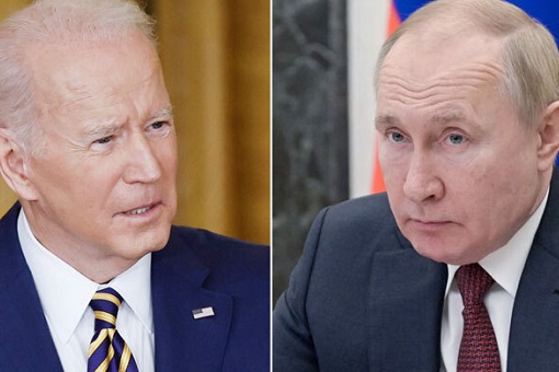 US President calls Vladimir Putin a “war criminal”.