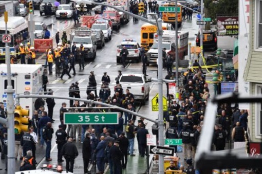 16 injured in New York subway shooting.